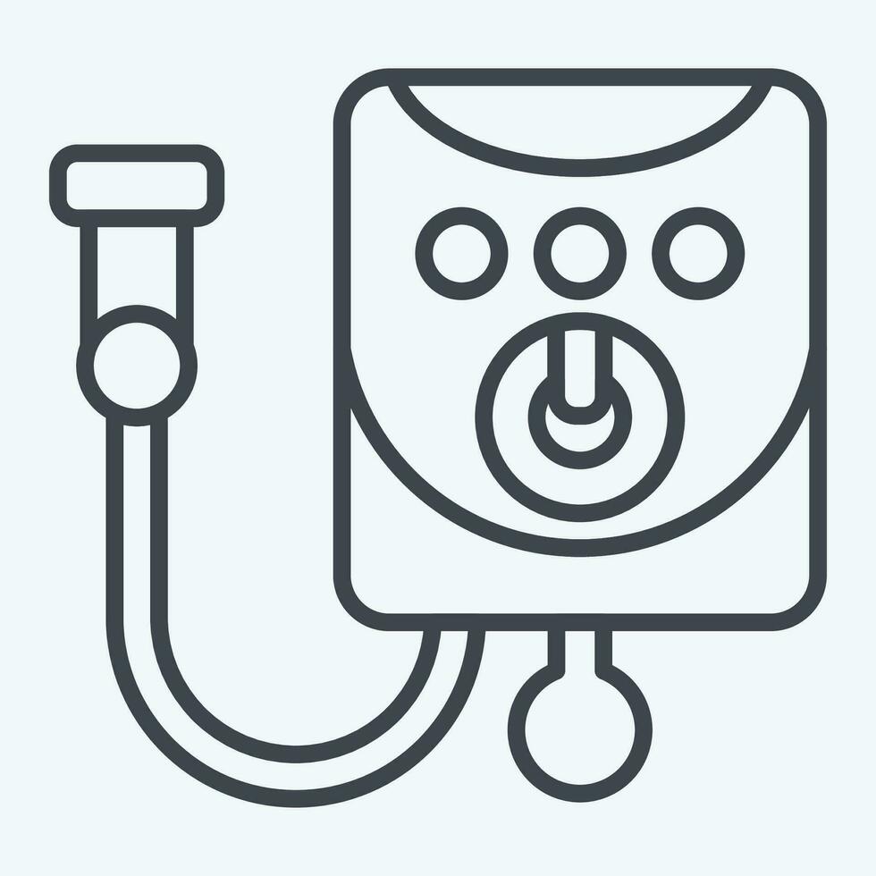 Icon Water Heater. related to Bathroom symbol. line style. simple design editable. simple illustration vector