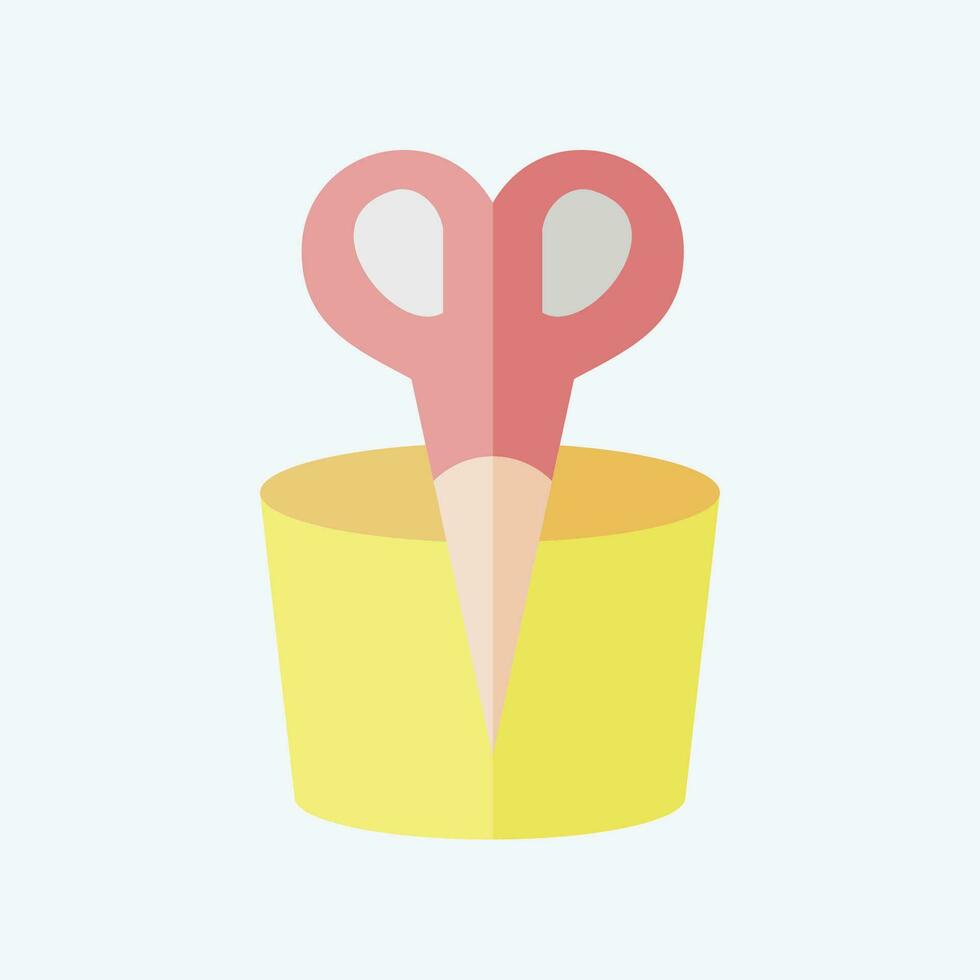Icon Nose Hair. related to Bathroom symbol. flat style. simple design editable. simple illustration vector