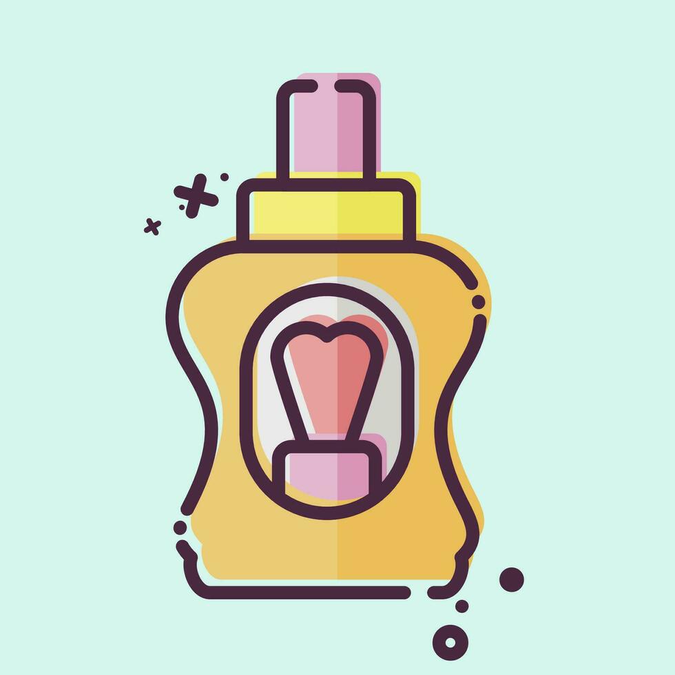 Icon Mouthwash. related to Bathroom symbol. MBE style. simple design editable. simple illustration vector