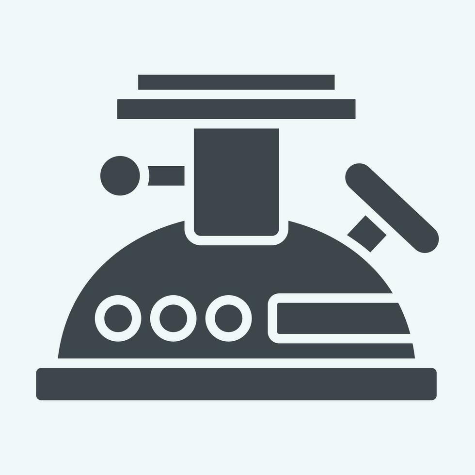Icon Stove and. related to Camping symbol. glyph style. simple design editable. simple illustration vector