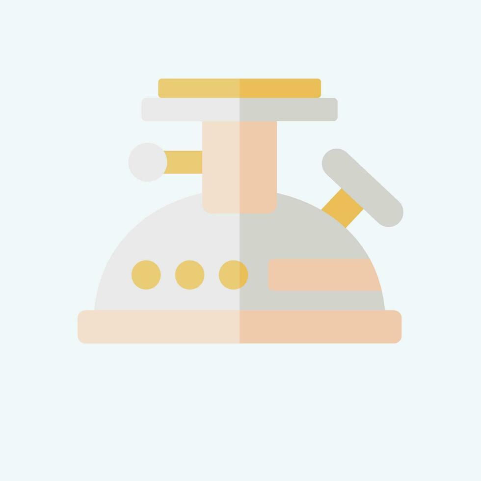 Icon Stove and. related to Camping symbol. flat style. simple design editable. simple illustration vector