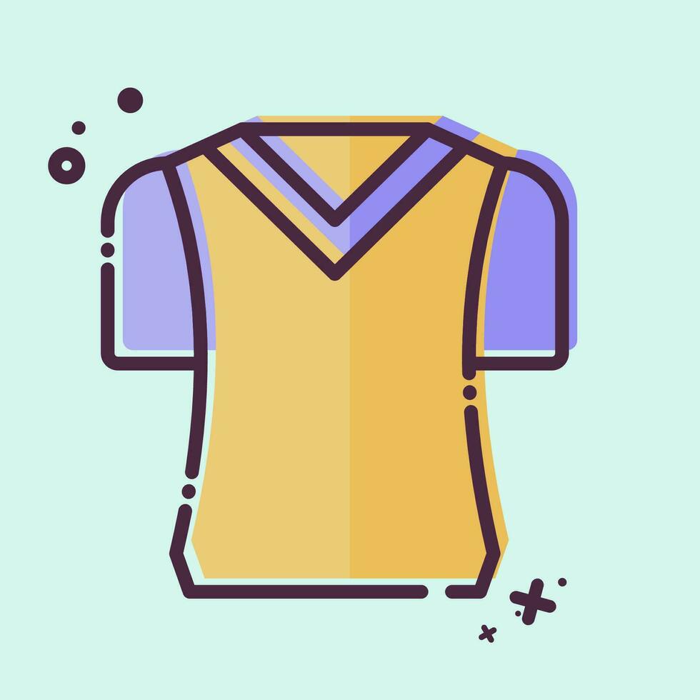 Icon T Shirts. related to Camping symbol. MBE style. simple design editable. simple illustration vector