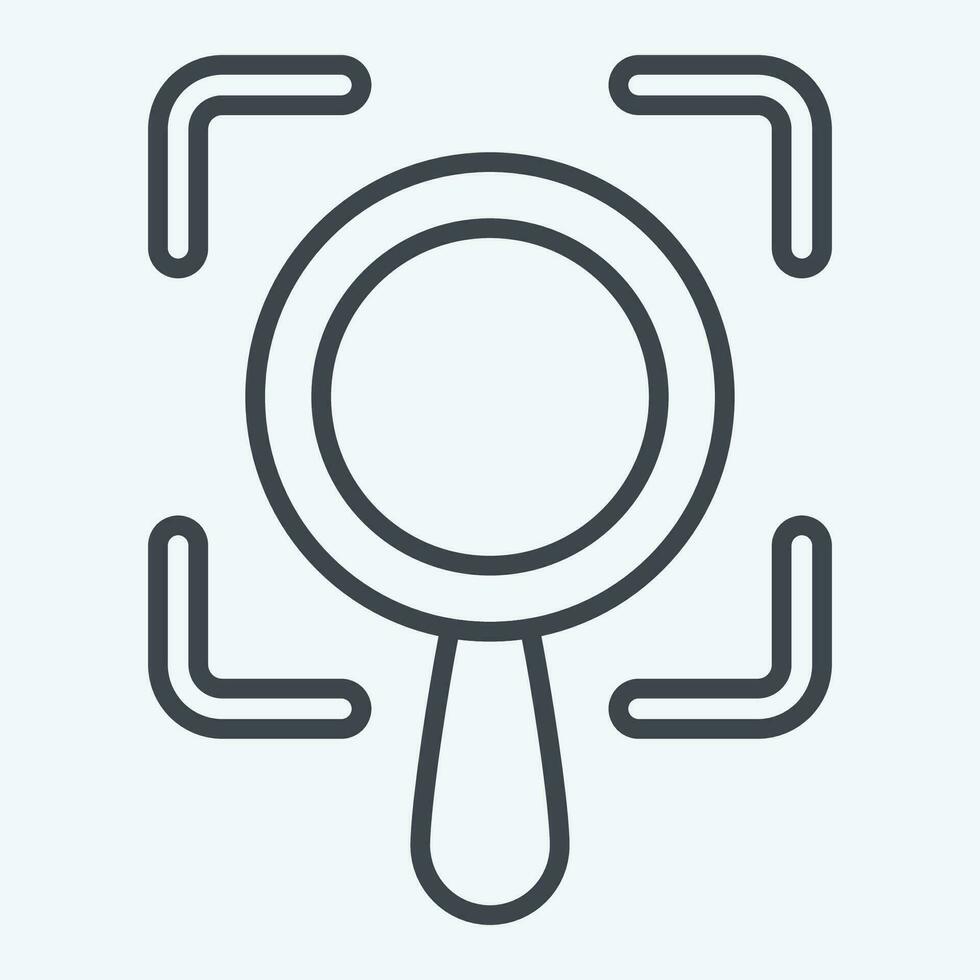 Icon Scope. related to Business Analysis symbol. line style simple design editable. simple illustration vector