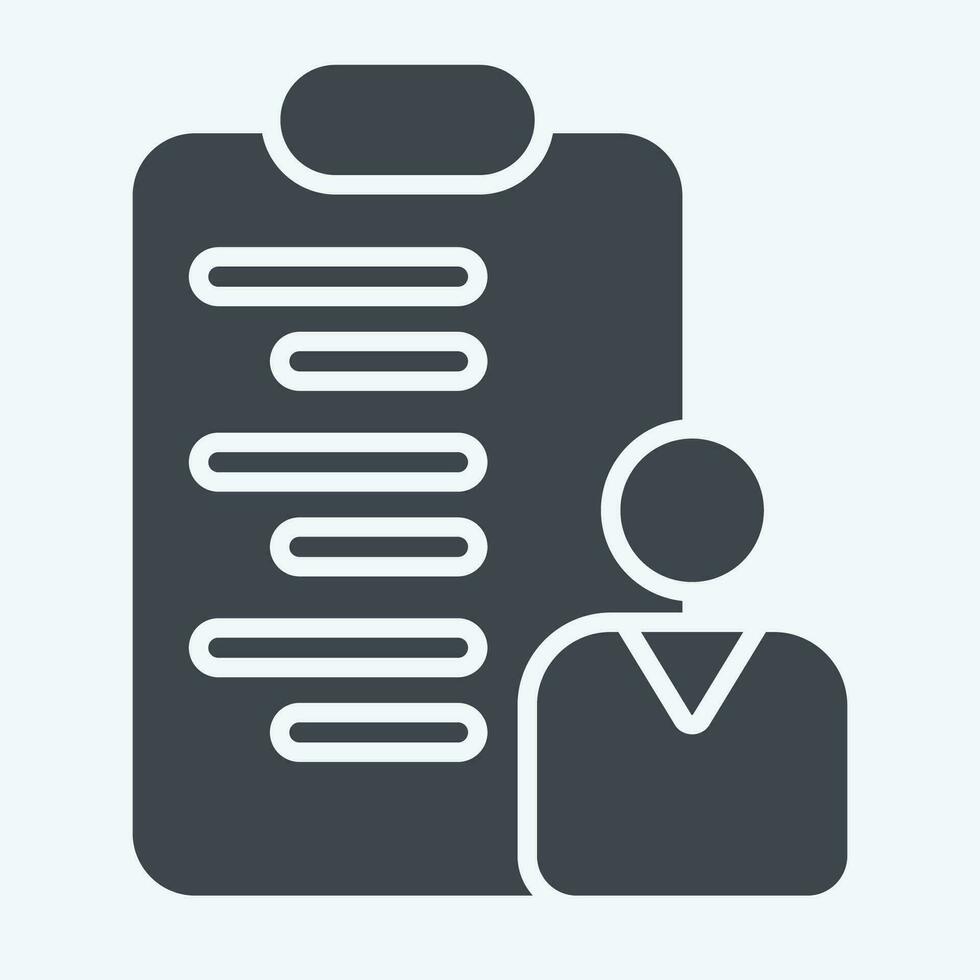 Icon Project Management. related to Business Analysis symbol. glyph style. simple design editable. simple illustration vector