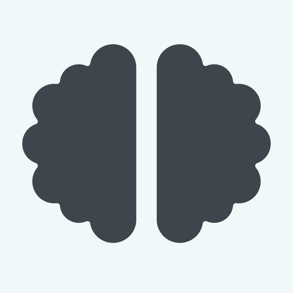 Icon Brainstorming. related to Business Analysis symbol. glyph style. simple design editable. simple illustration vector