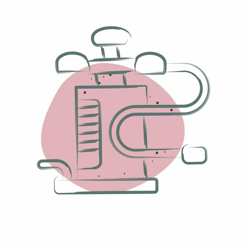Icon Air Pump. related to Camping symbol. Color Spot Style. simple design editable. simple illustration vector