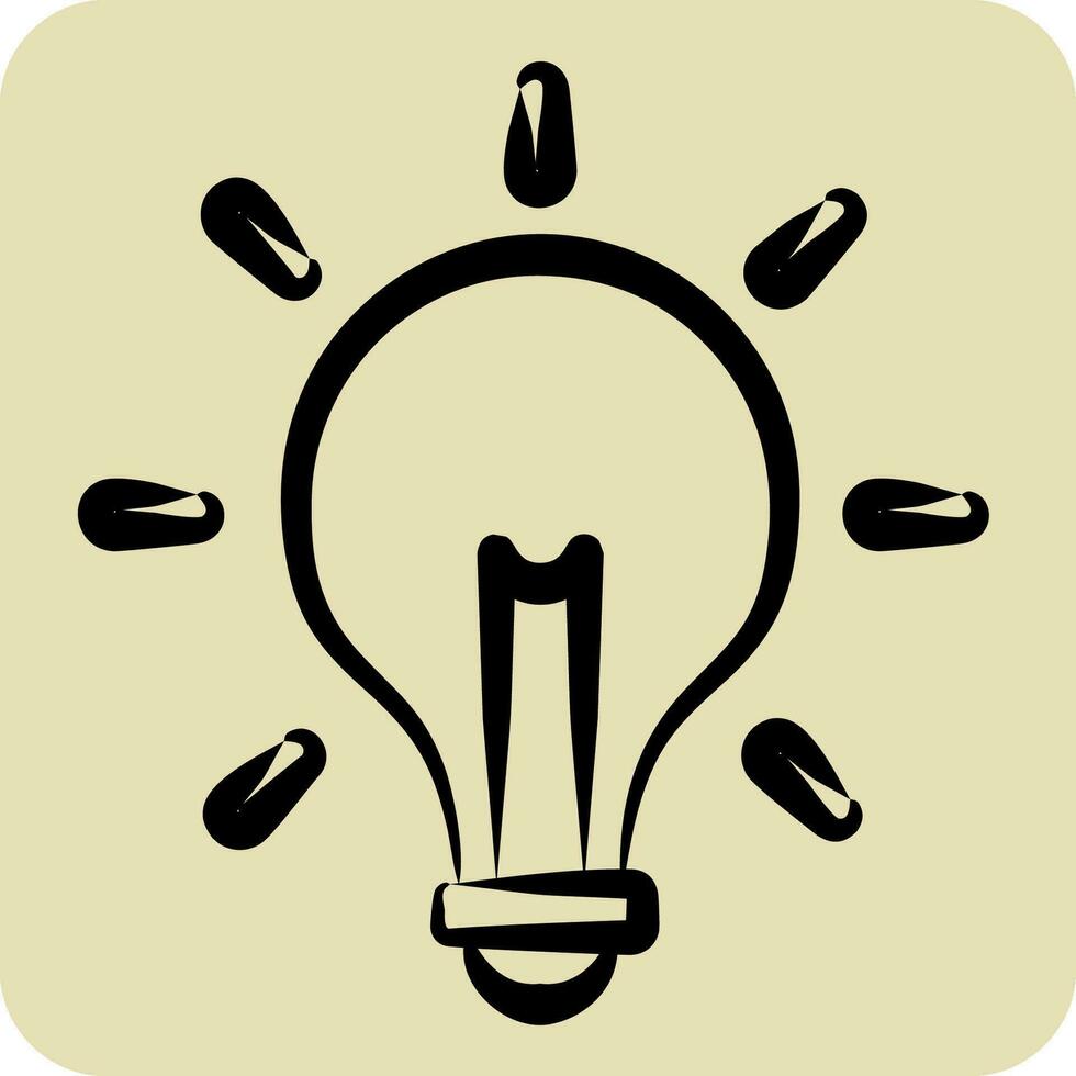 Icon Solution. related to Business Analysis symbol. hand drawn style simple design editable. simple illustration vector