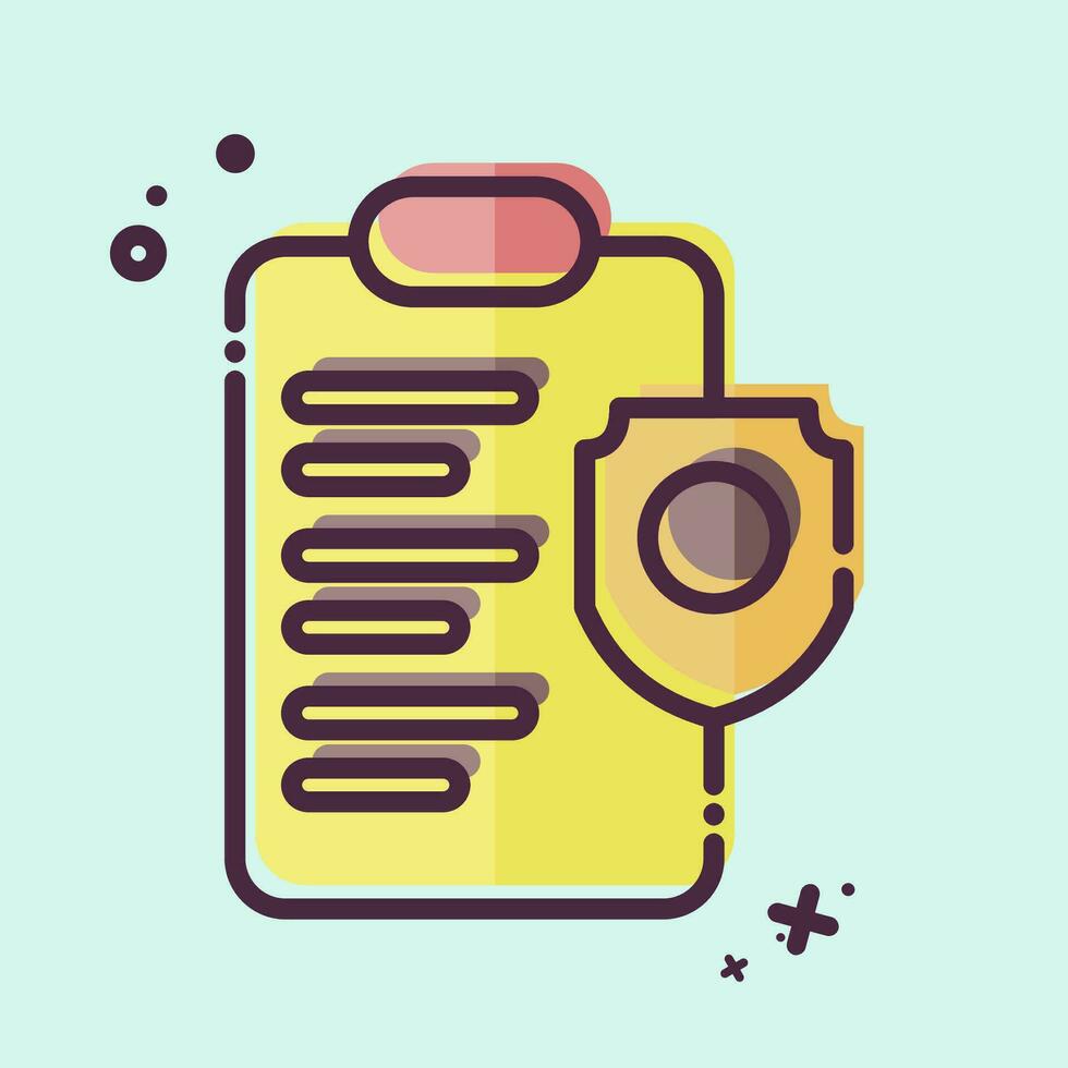 Icon Policy. related to Business Analysis symbol. MBE style simple design editable. simple illustration vector