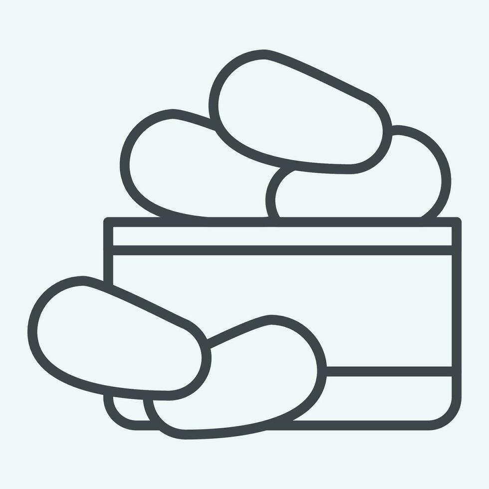 Icon Dates. related to Saudi Arabia symbol. line style. simple design editable. simple illustration vector