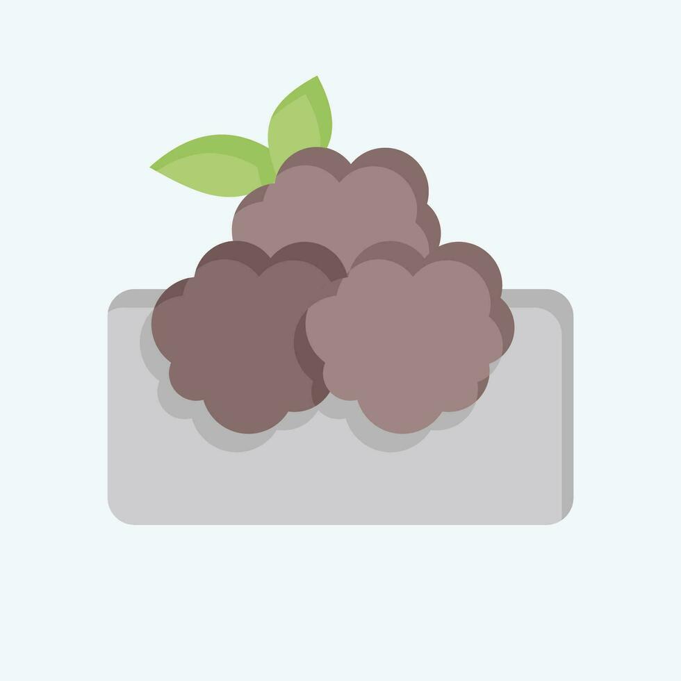 Icon Falafel. related to Saudi Arabia symbol. flat style. simple design editable. simple illustration vector