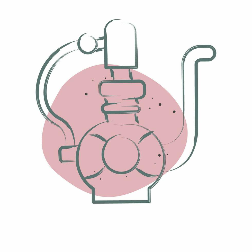 Icon Teapot. related to Saudi Arabia symbol. Color Spot Style. simple design editable. simple illustration vector