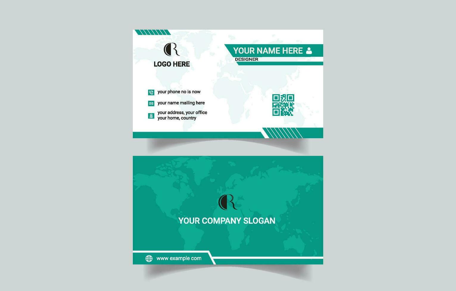 Modern creative business card template vector