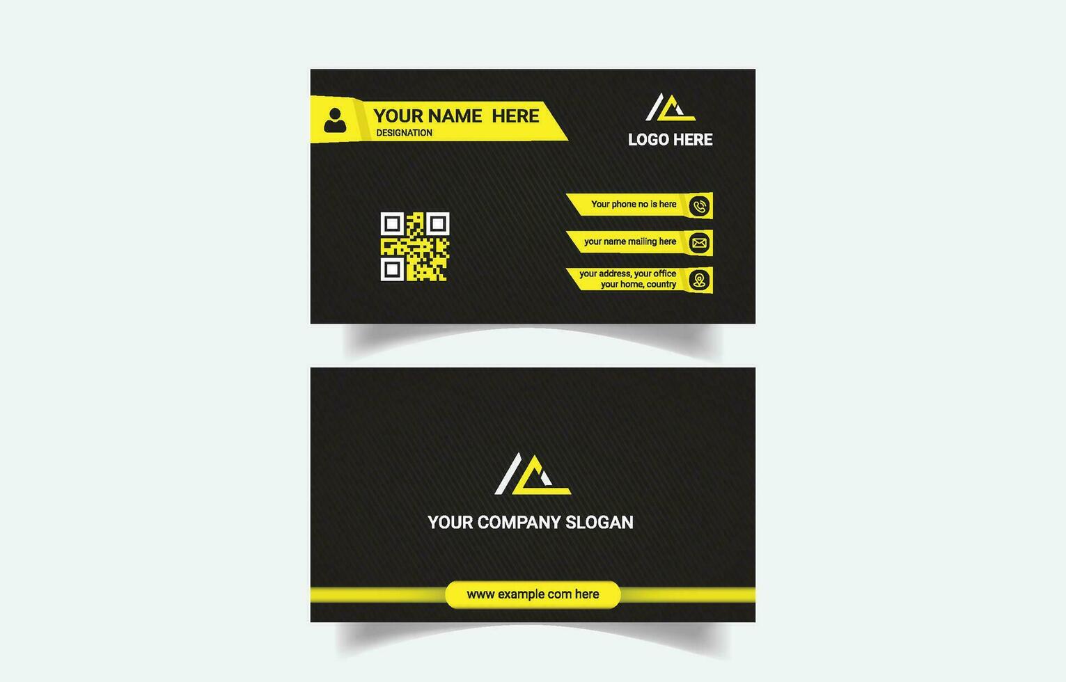 Unique creative professional business card design vector