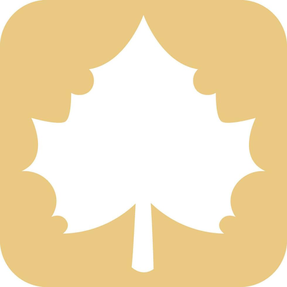 Tree leaf icon for decoration and design. vector