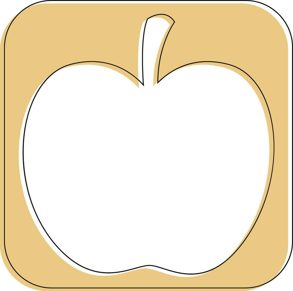 manzana icono para decoración y diseño. vector