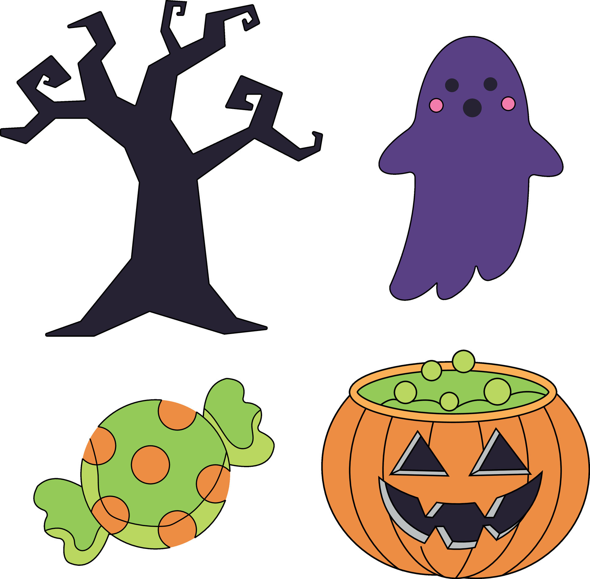 Kids Halloween Clip Art