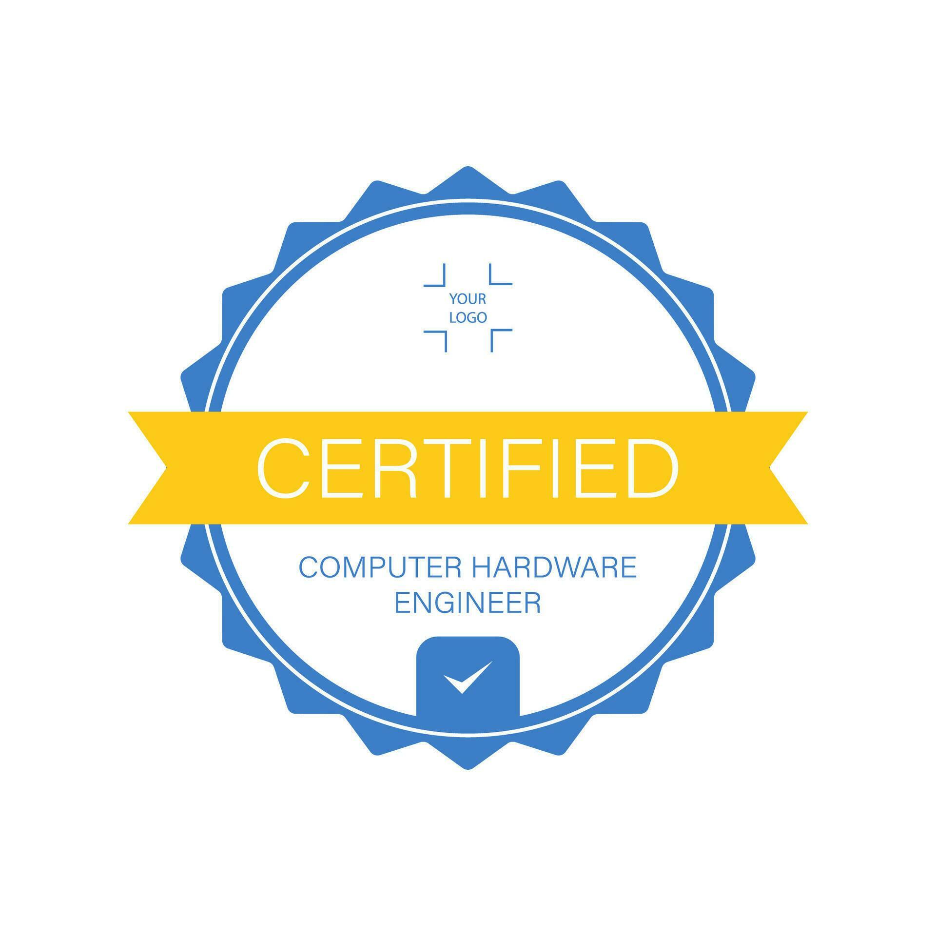 Professional round certificate of Computer Hardware Engineer 28231059