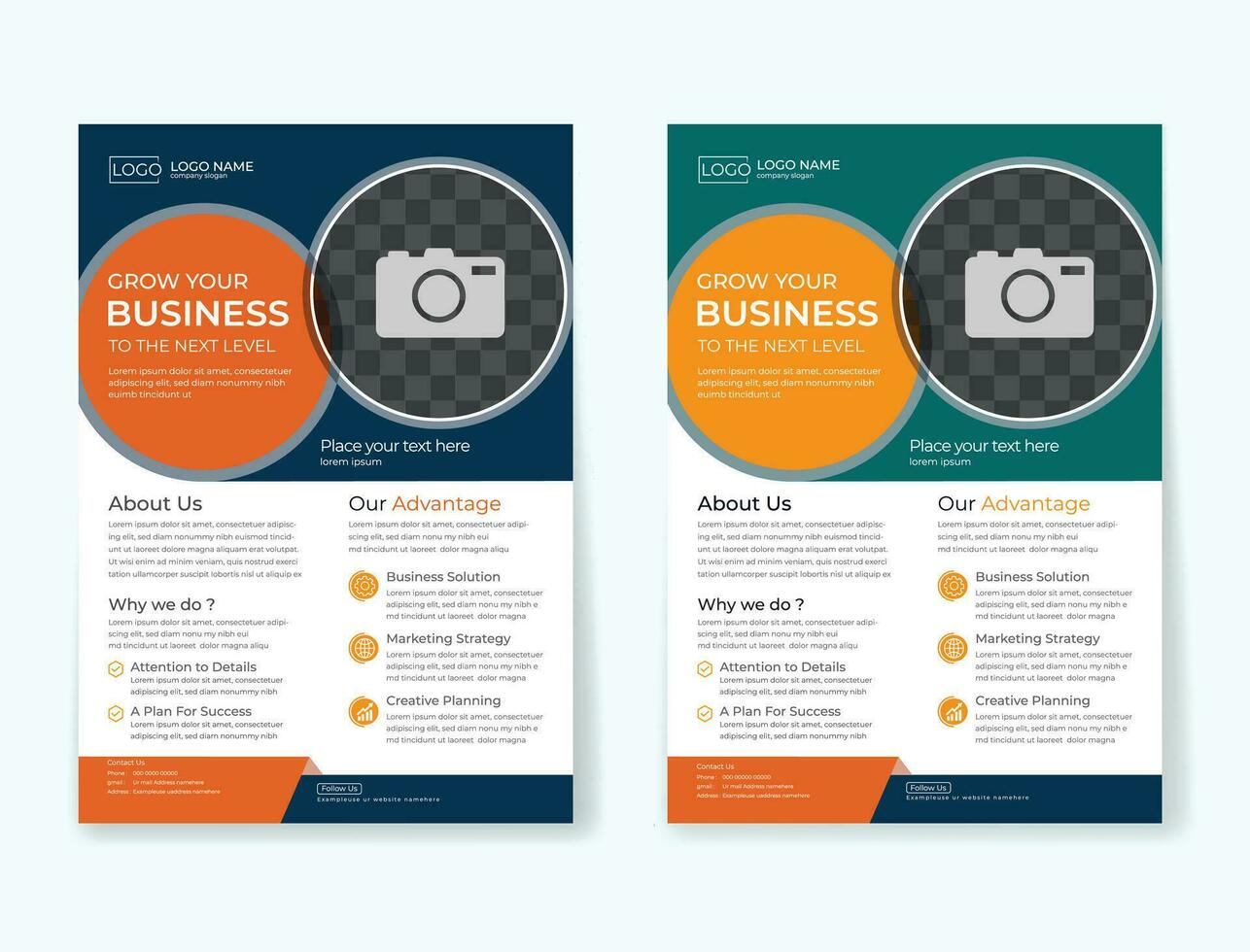This is a modern Creative Business Flyer. This template RGB Color Mode, EPS file format. It comes in 1 color variations vector