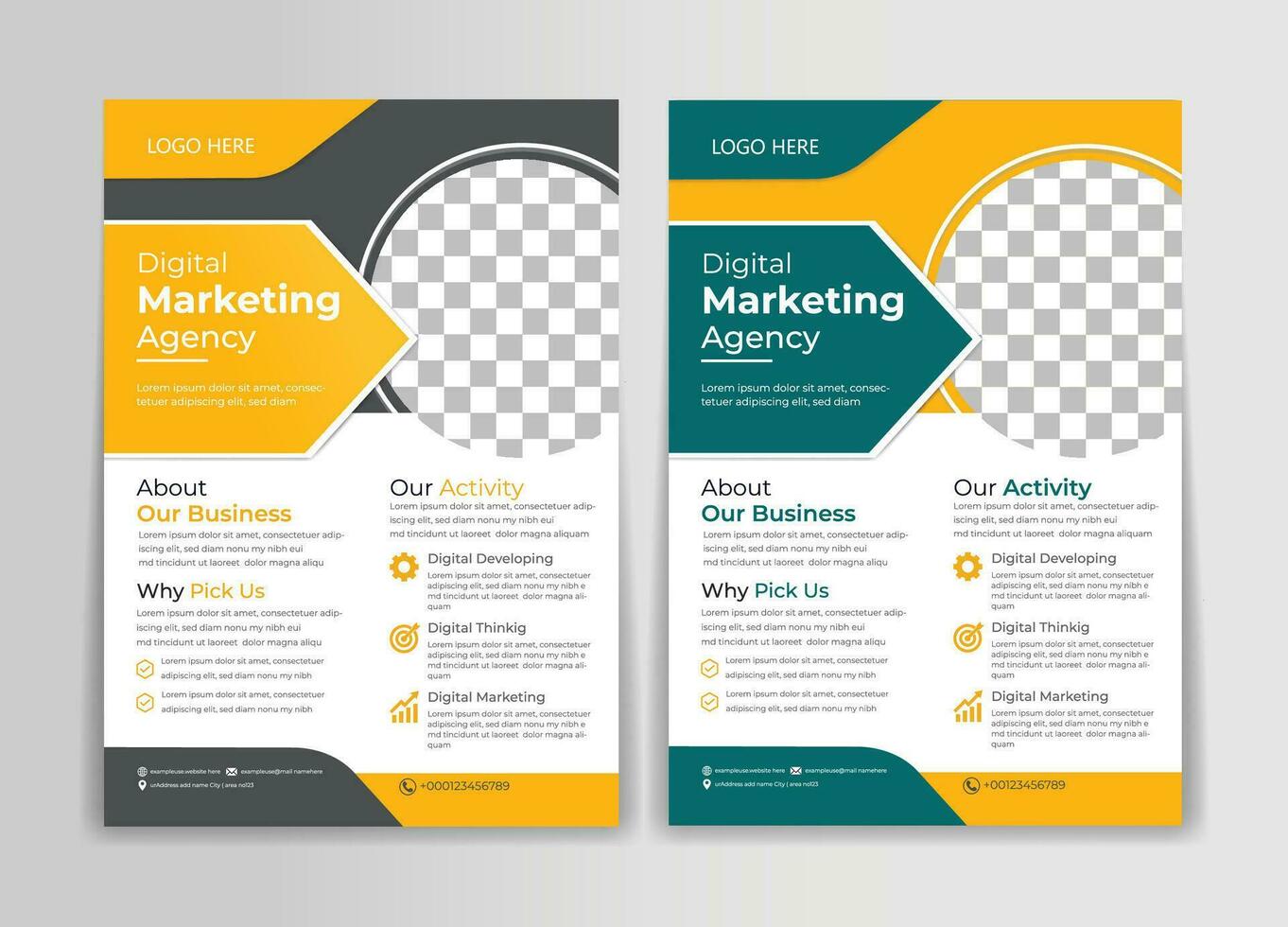 Corporate business flyer Design Template vector