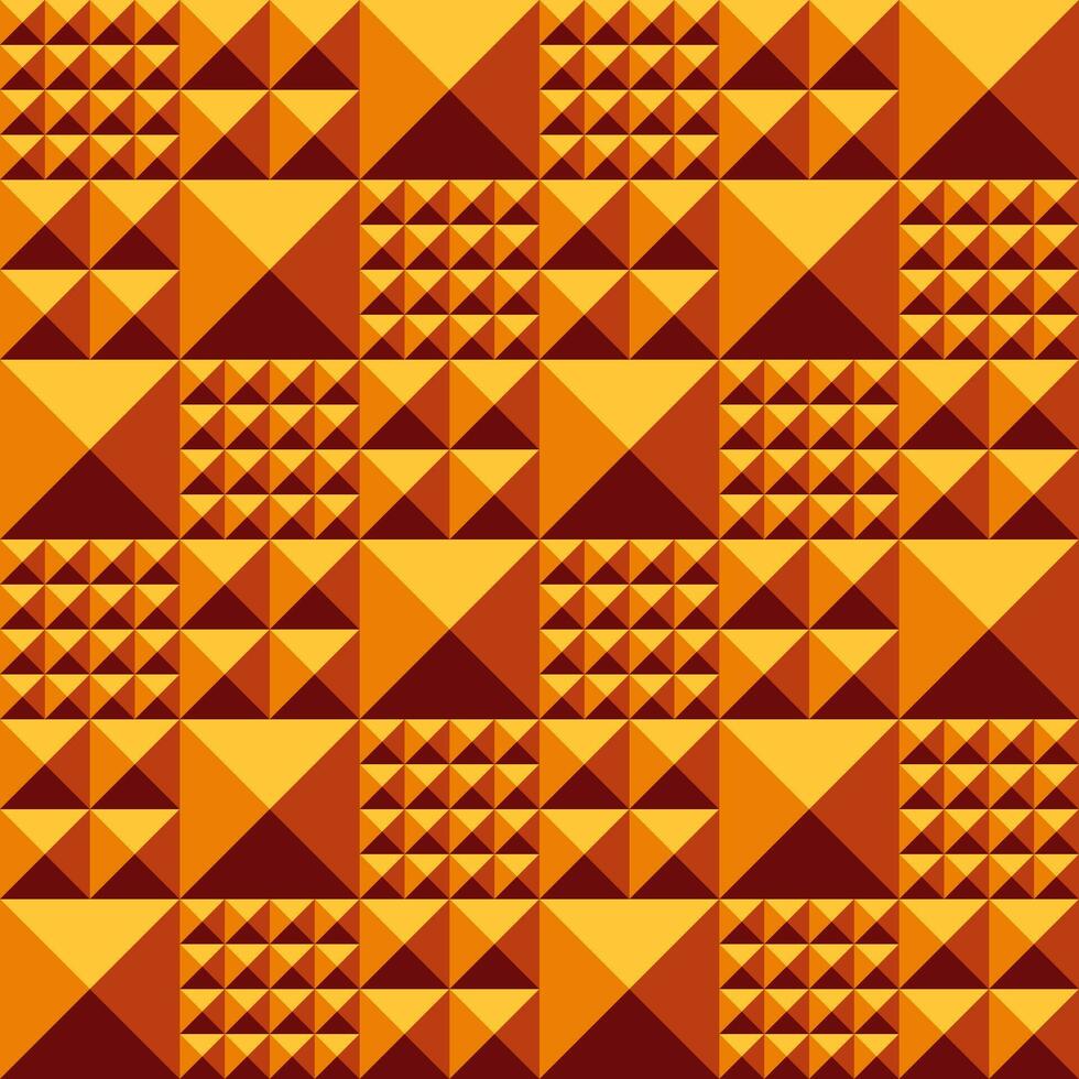Mosaic pattern with pyramid relief volume surface vector