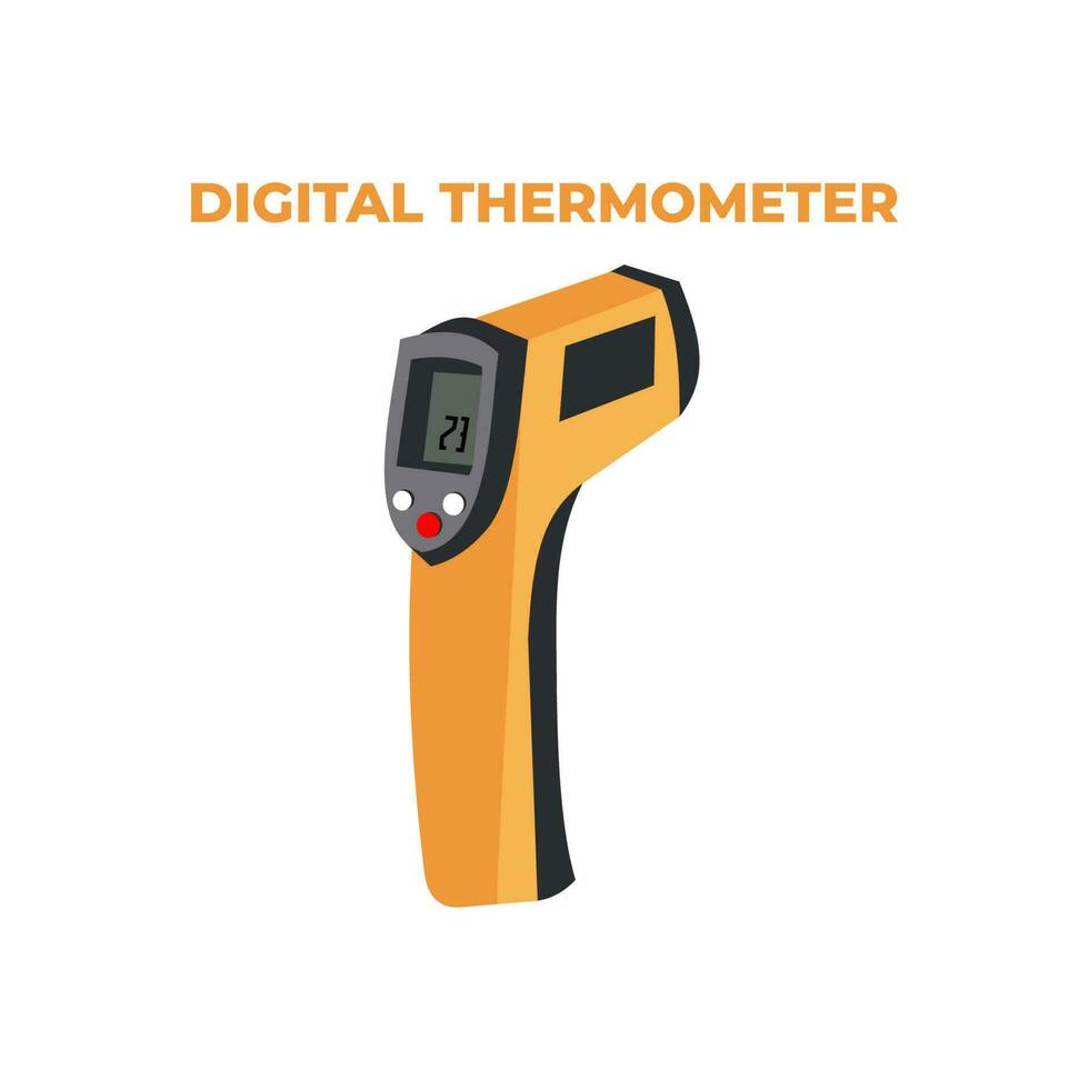 digital thermometer vector