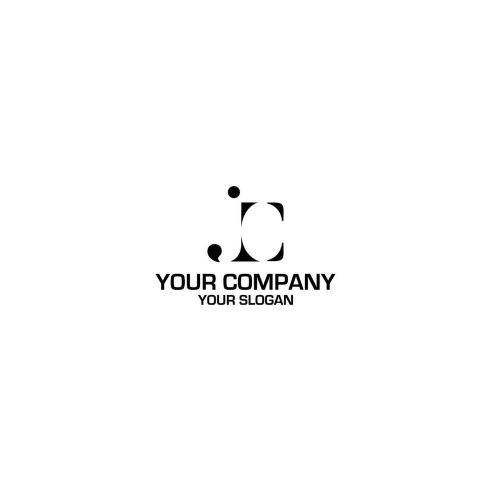 Initial JC Logo Design Vector