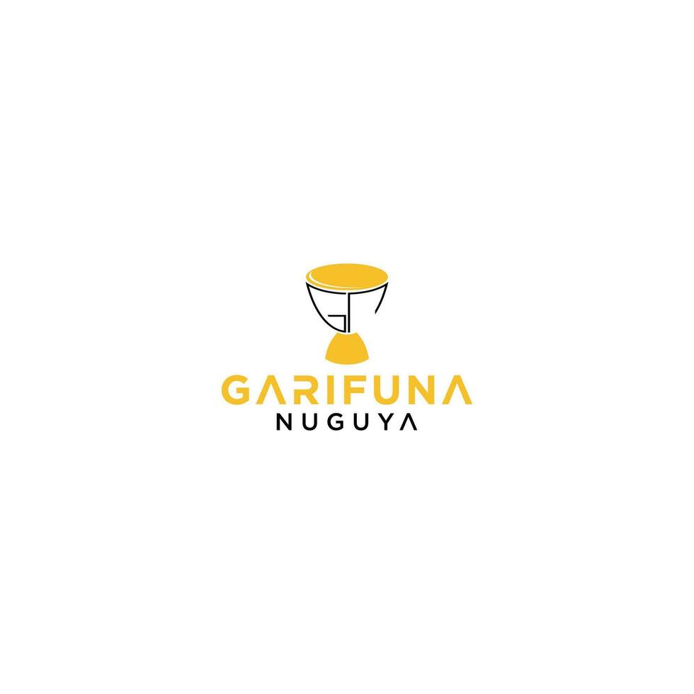 GN Garifuna Nuguya Logo Design Vector