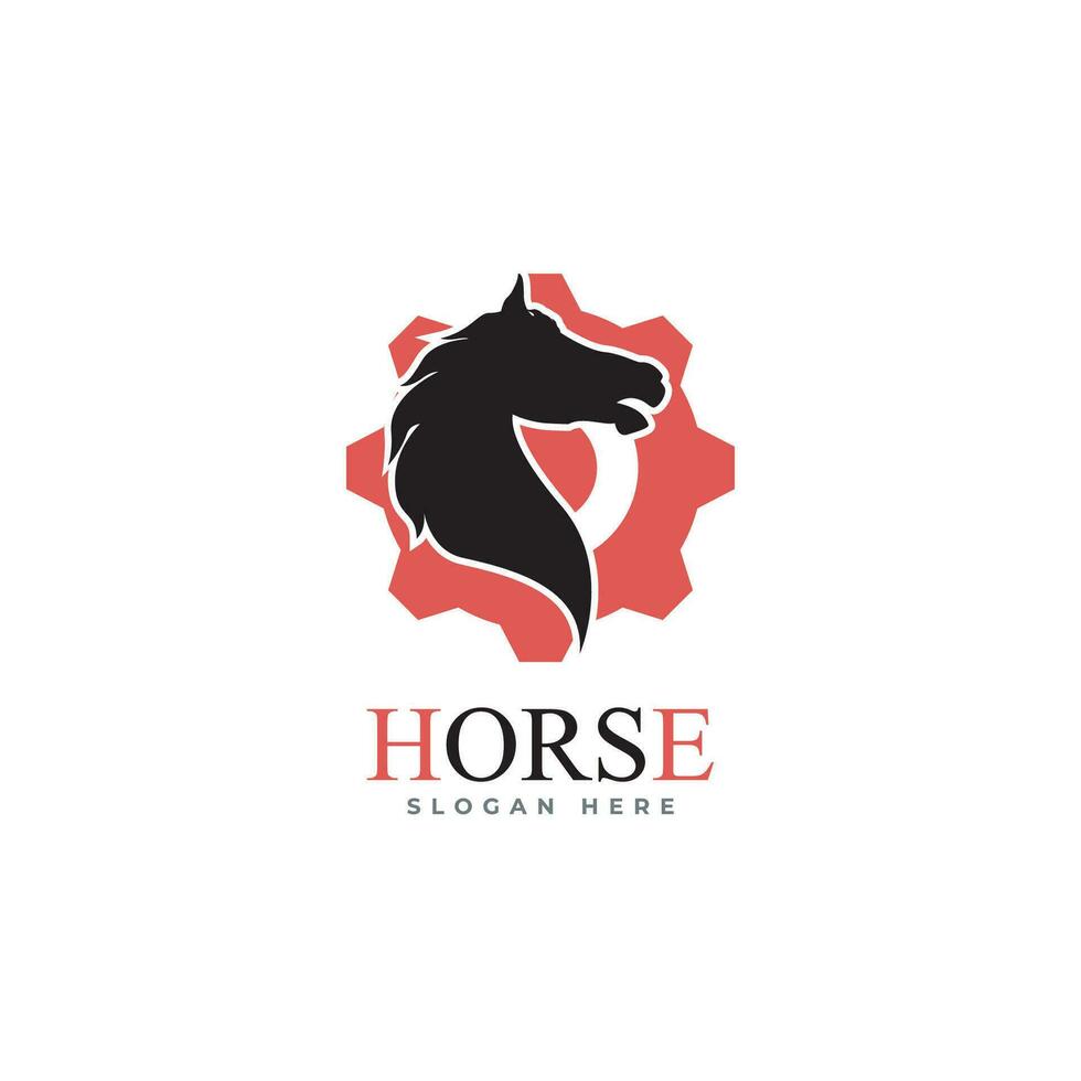 Horse logo design template. Vector illustration.