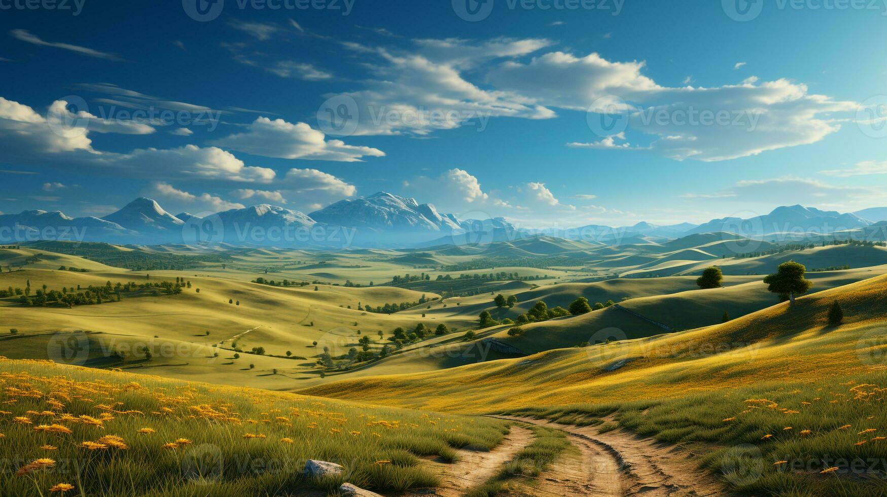 running field background ai photo