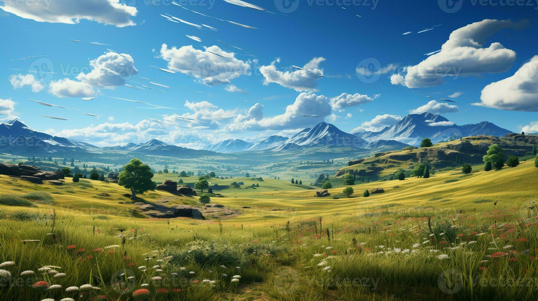 running field background ai photo