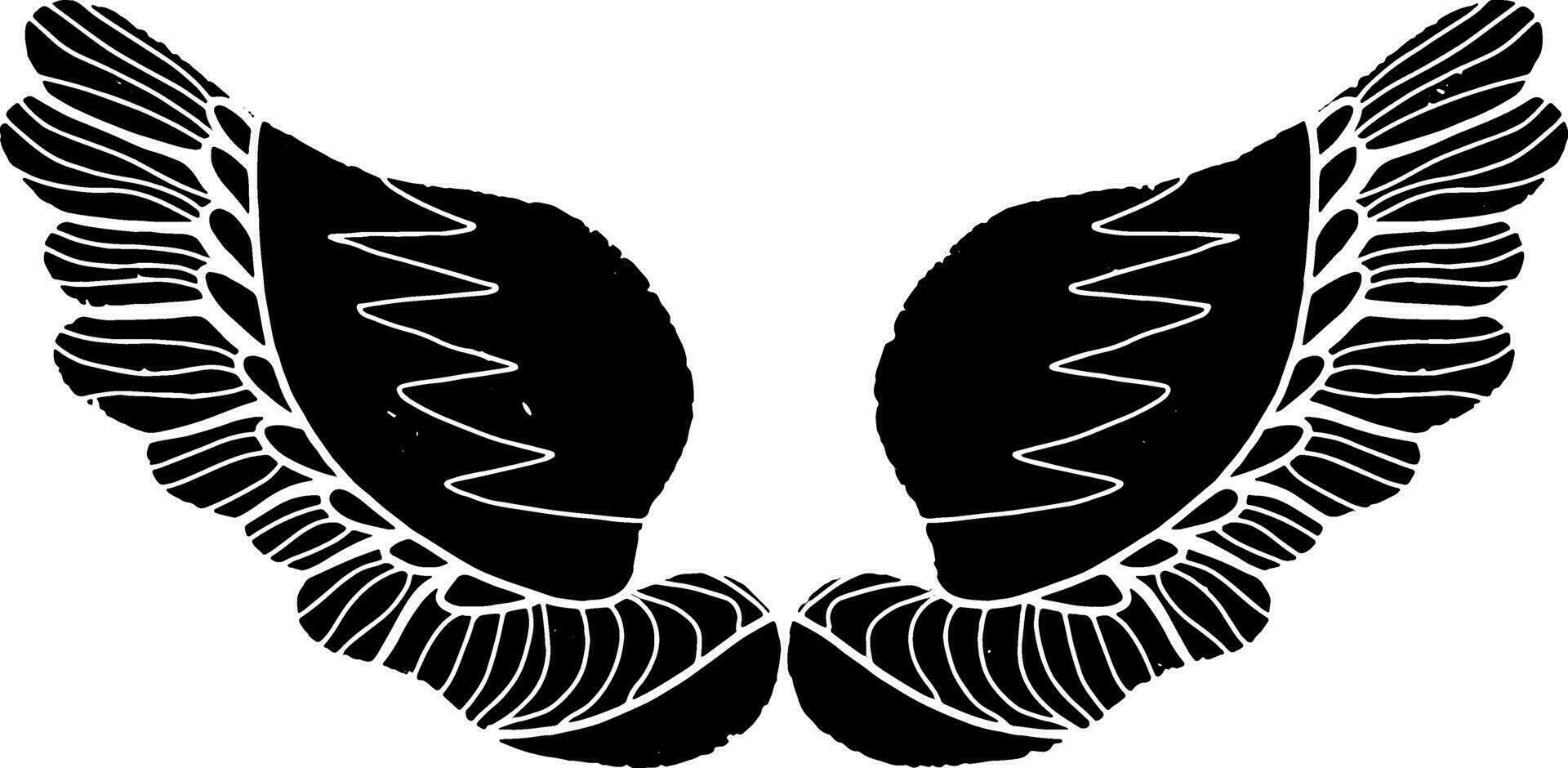 angel wings clip art vector