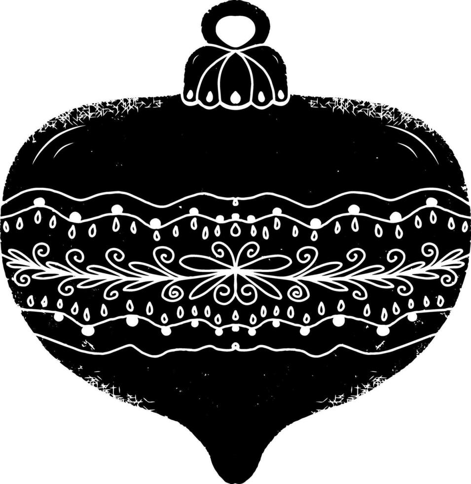 a black and white ornament with a white border 28231616 Vector Art at