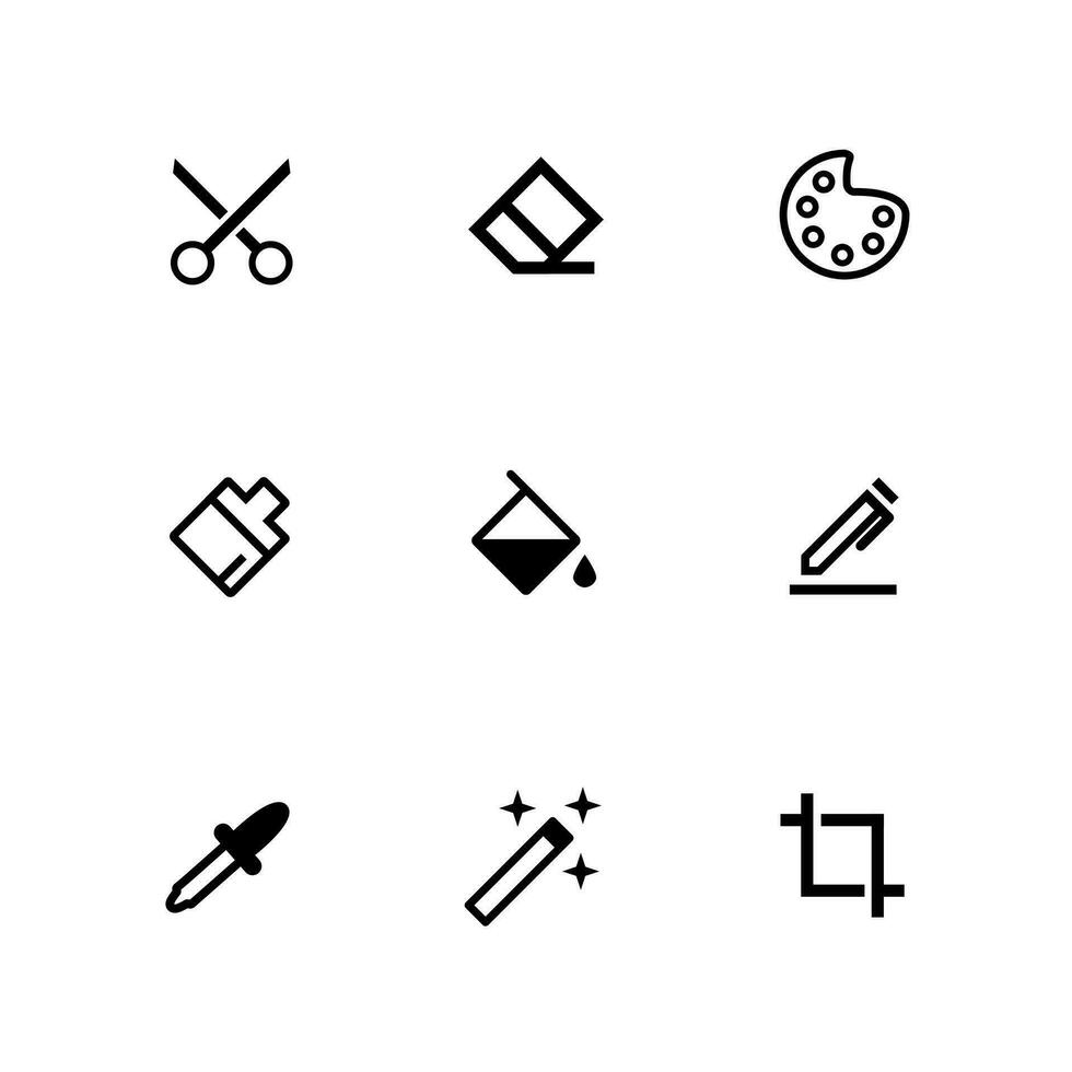 Design and editing icon tools. Simple vectors for web, mobile, and application.