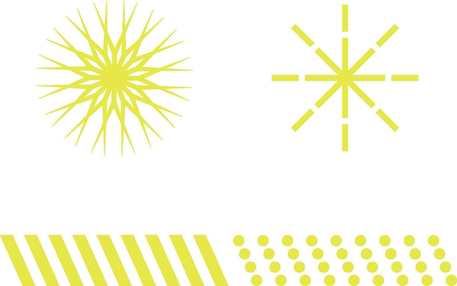 Set of Simple Brutalist Style Symbol. Bauhaus Geometric Shape. Isolated Vector