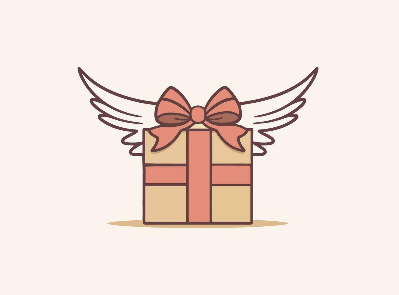 A charming gift card illustration in vector format, the ideal way to express your sentiments with style.