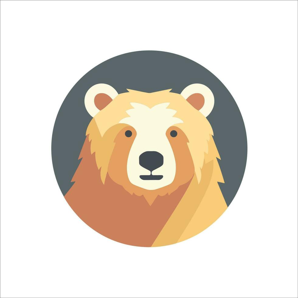 This cute bear logo in vector illustration adds a touch of charm and friendliness to any design project.