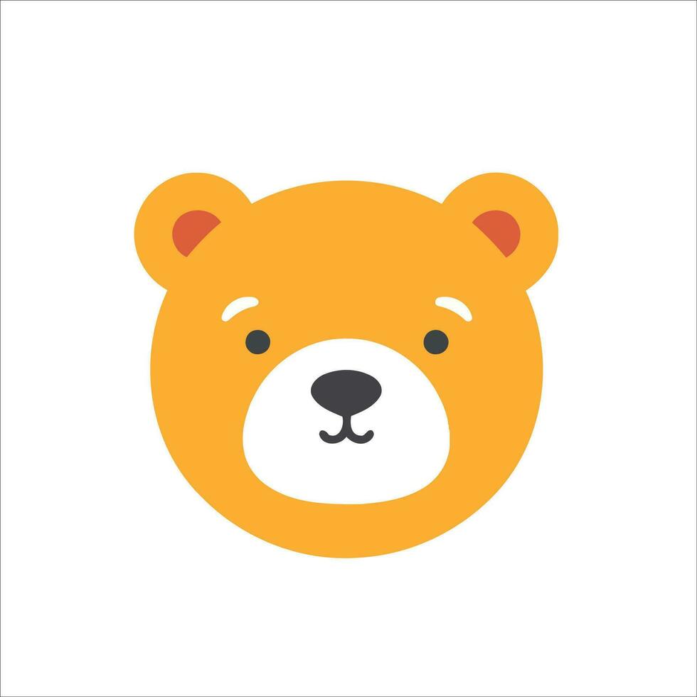 This cute bear logo in vector illustration adds a touch of charm and friendliness to any design project.