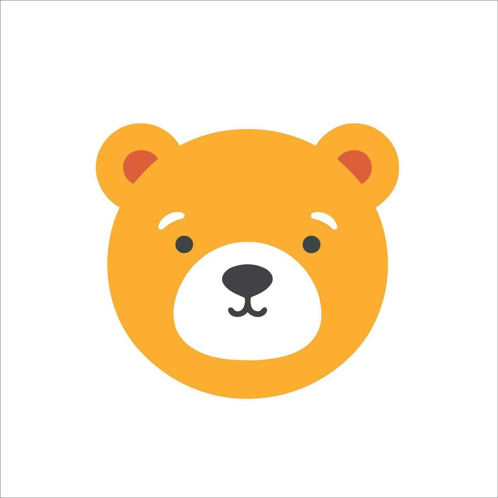 This cute bear logo in vector illustration adds a touch of charm and friendliness to any design project.