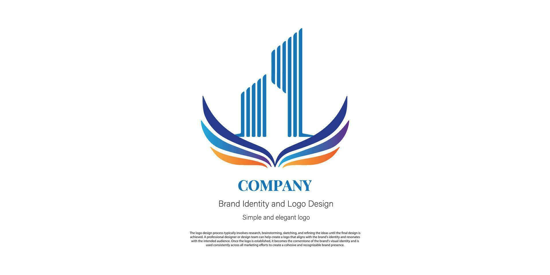 education and study logo design for graphic designer or web developer vector