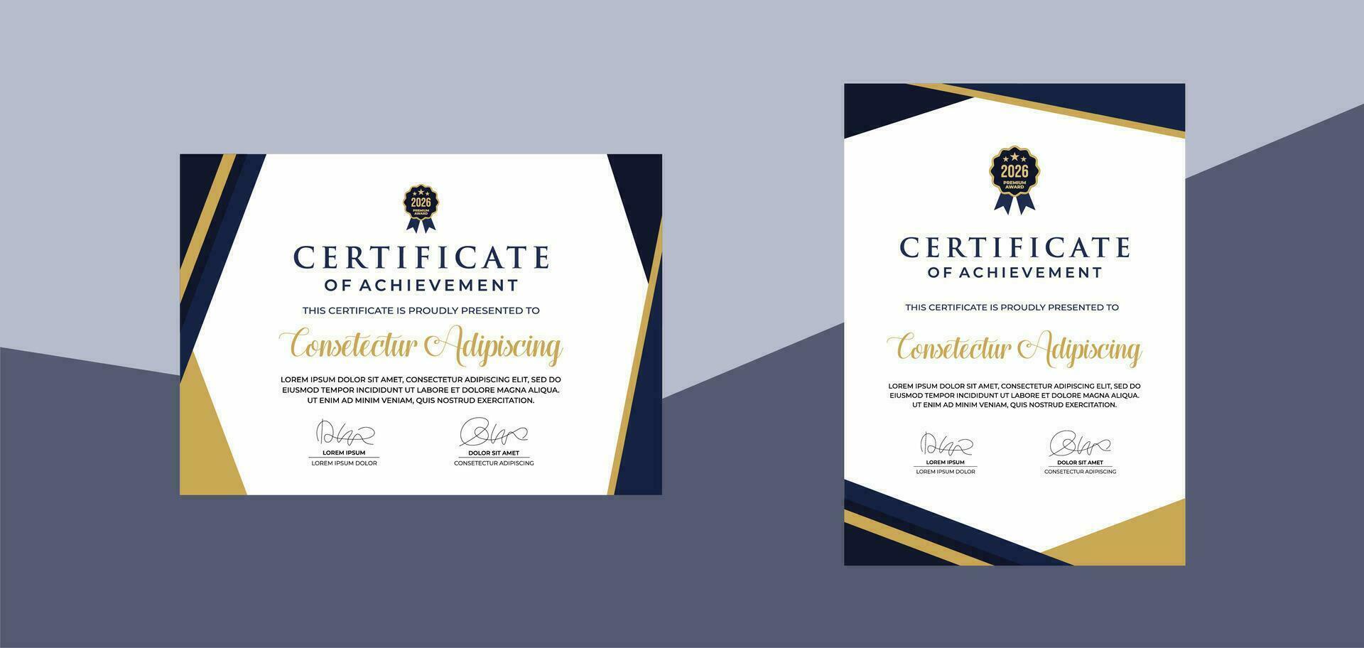 certificate of achievement template. for award, business, and education needs vector