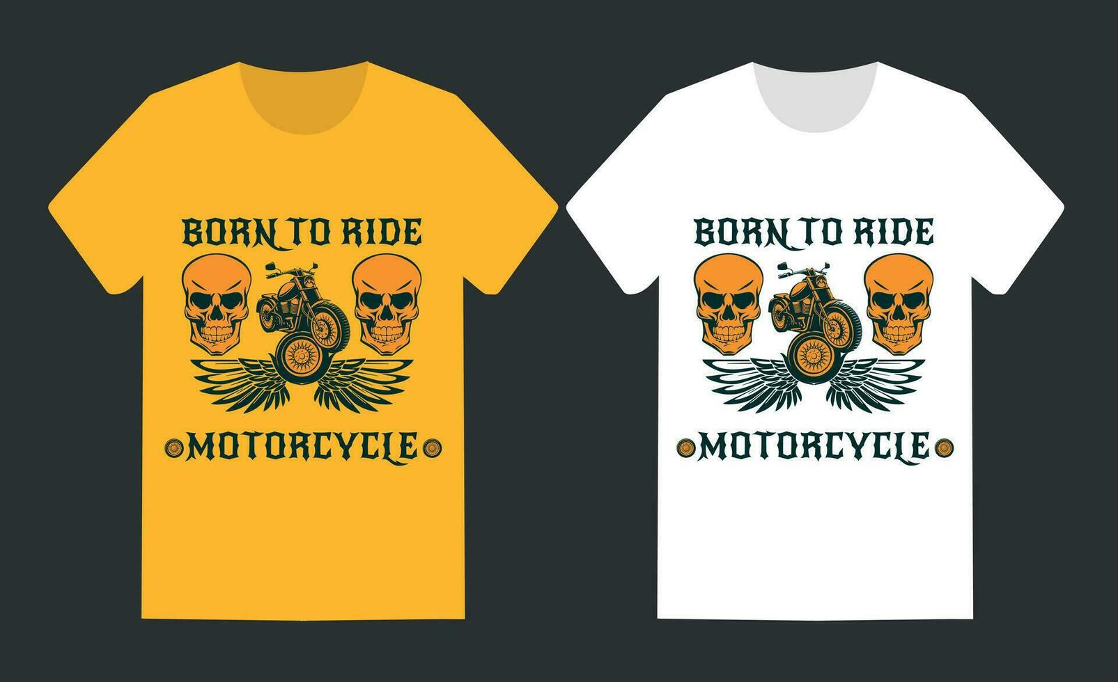 print ready motorcycle t shirt design vector template.