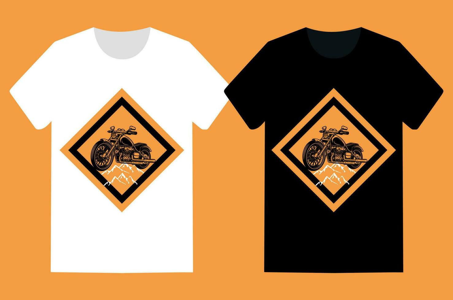 print ready motorcycle t shirt design vector template.