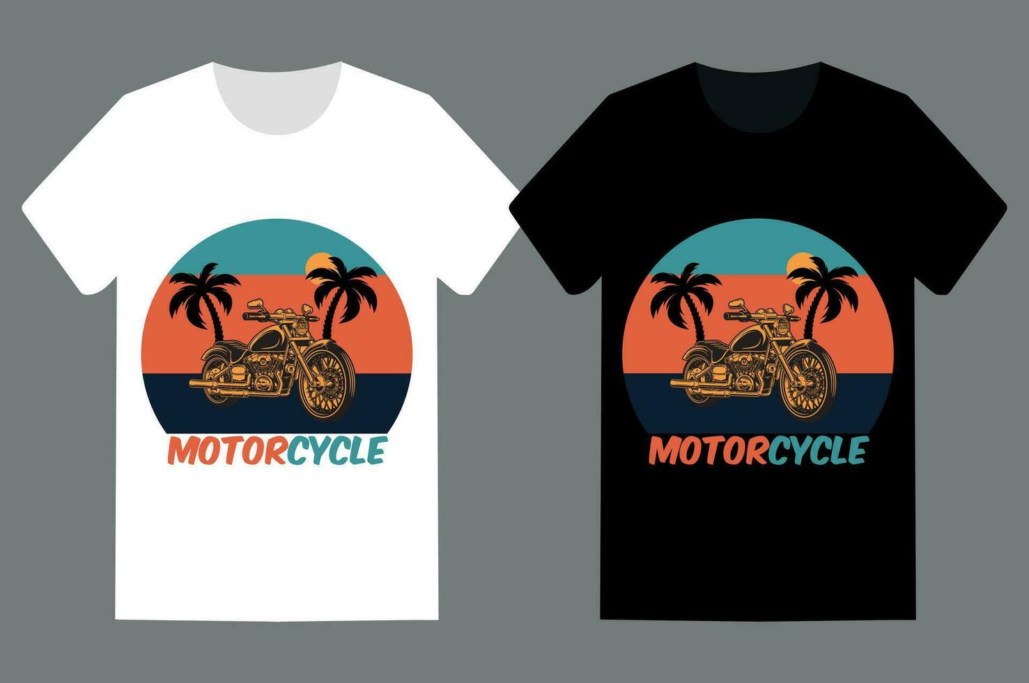 print ready motorcycle t shirt design vector template.
