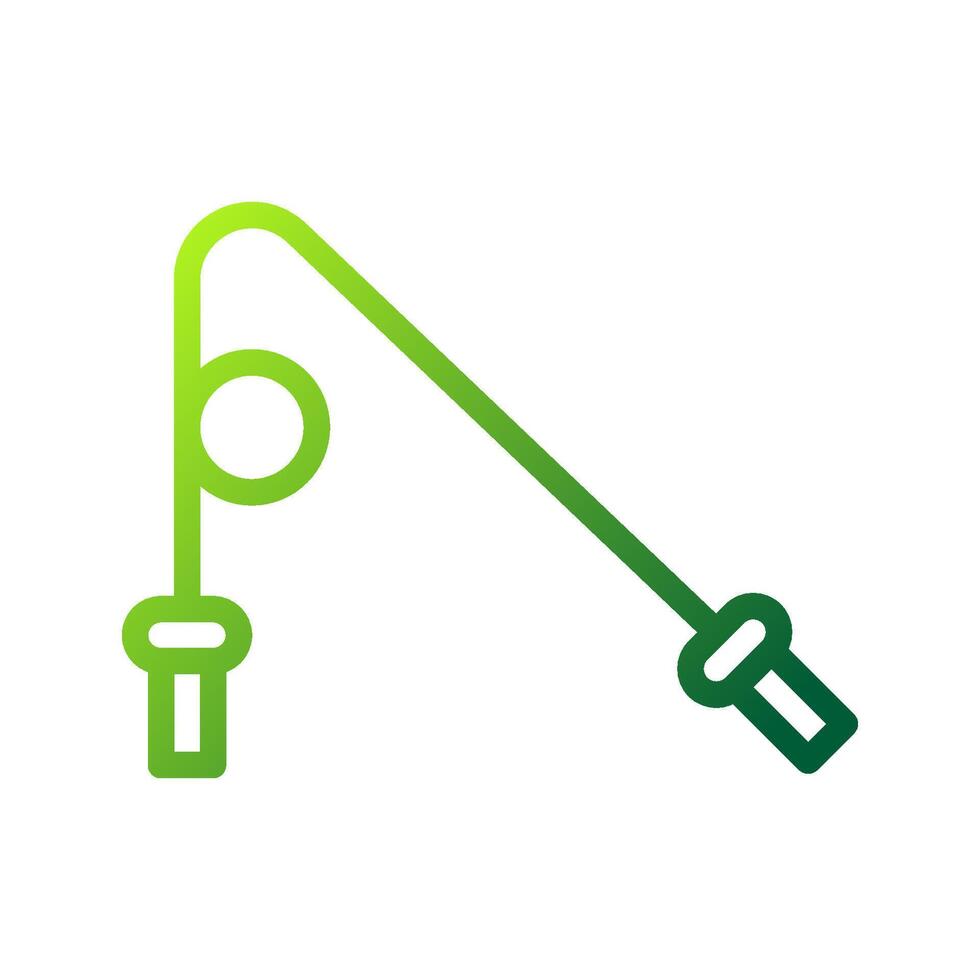 Jump rope icon gradient green colour sport symbol illustration. vector