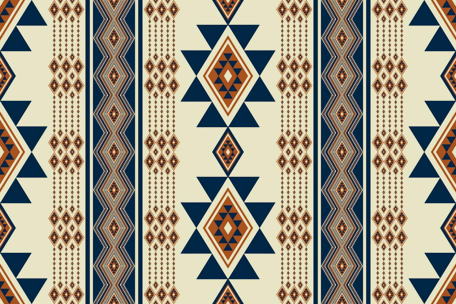 Aztec Navajo vintage pattern. Aztec Navajo geometric stripes seamless pattern. Geometric southwest vintage pattern use for fabric, textile, home decoration elements, upholstery, wrapping, etc. vector