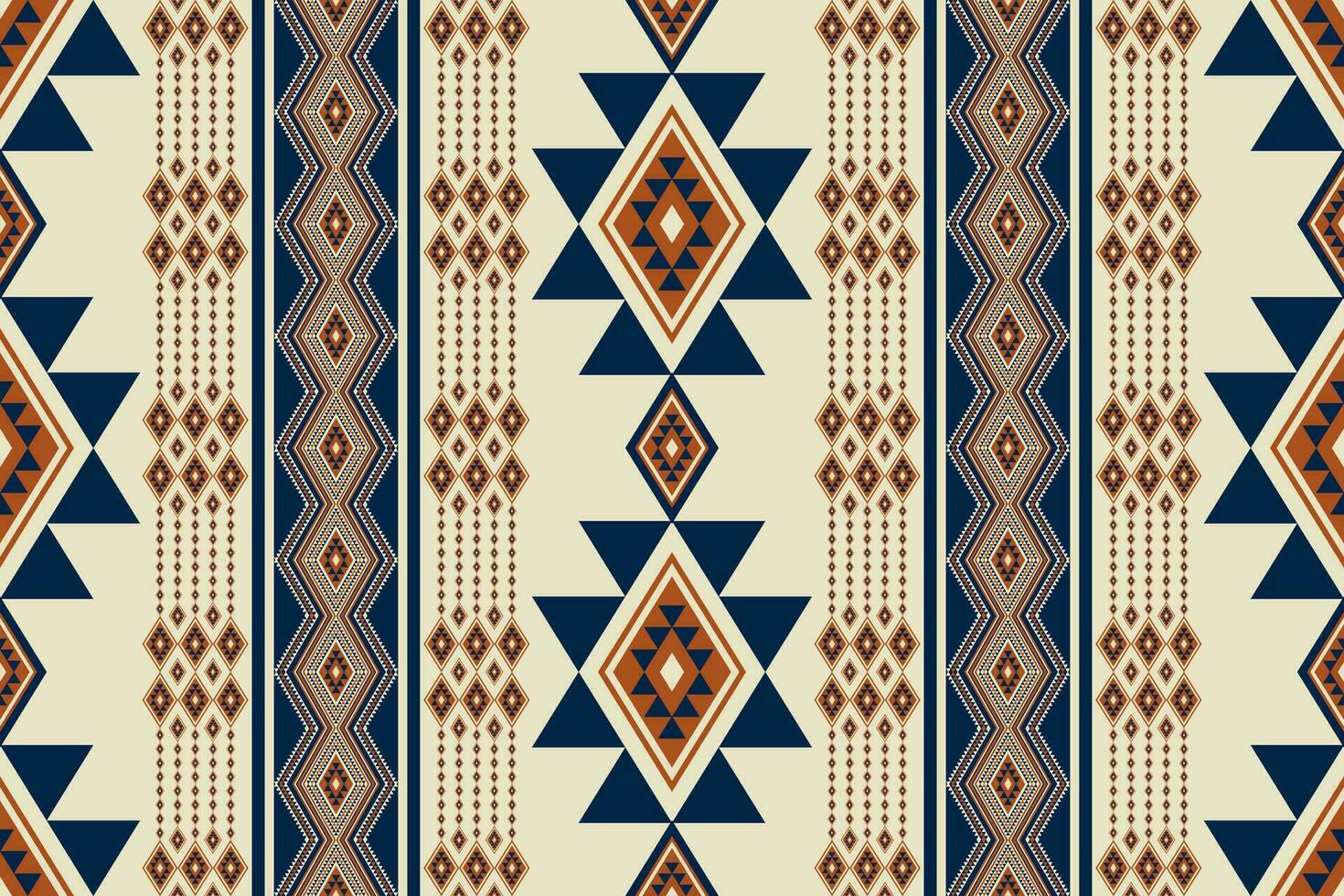 azteca navajo Clásico modelo. azteca navajo geométrico rayas sin costura modelo. geométrico Sur oeste Clásico modelo utilizar para tela, textil, hogar decoración elementos, tapicería, envase, etc. vector