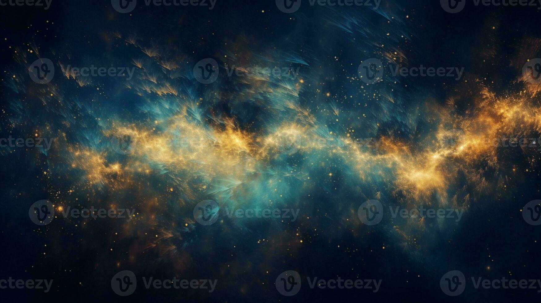 Abstract colorful glittering effect defocused design on dark background, shiny elegance fantasy bright color contrast with black concept, AI Generative photo