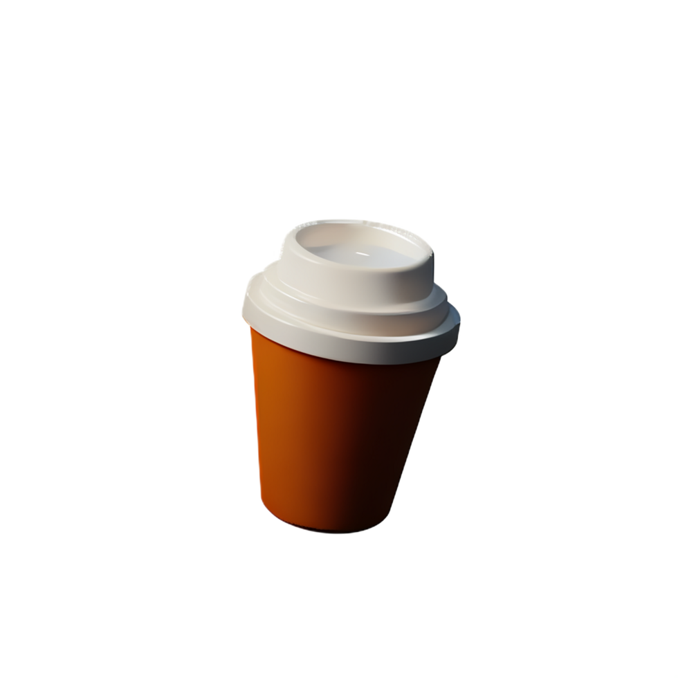 coffee 3d icon illustration png