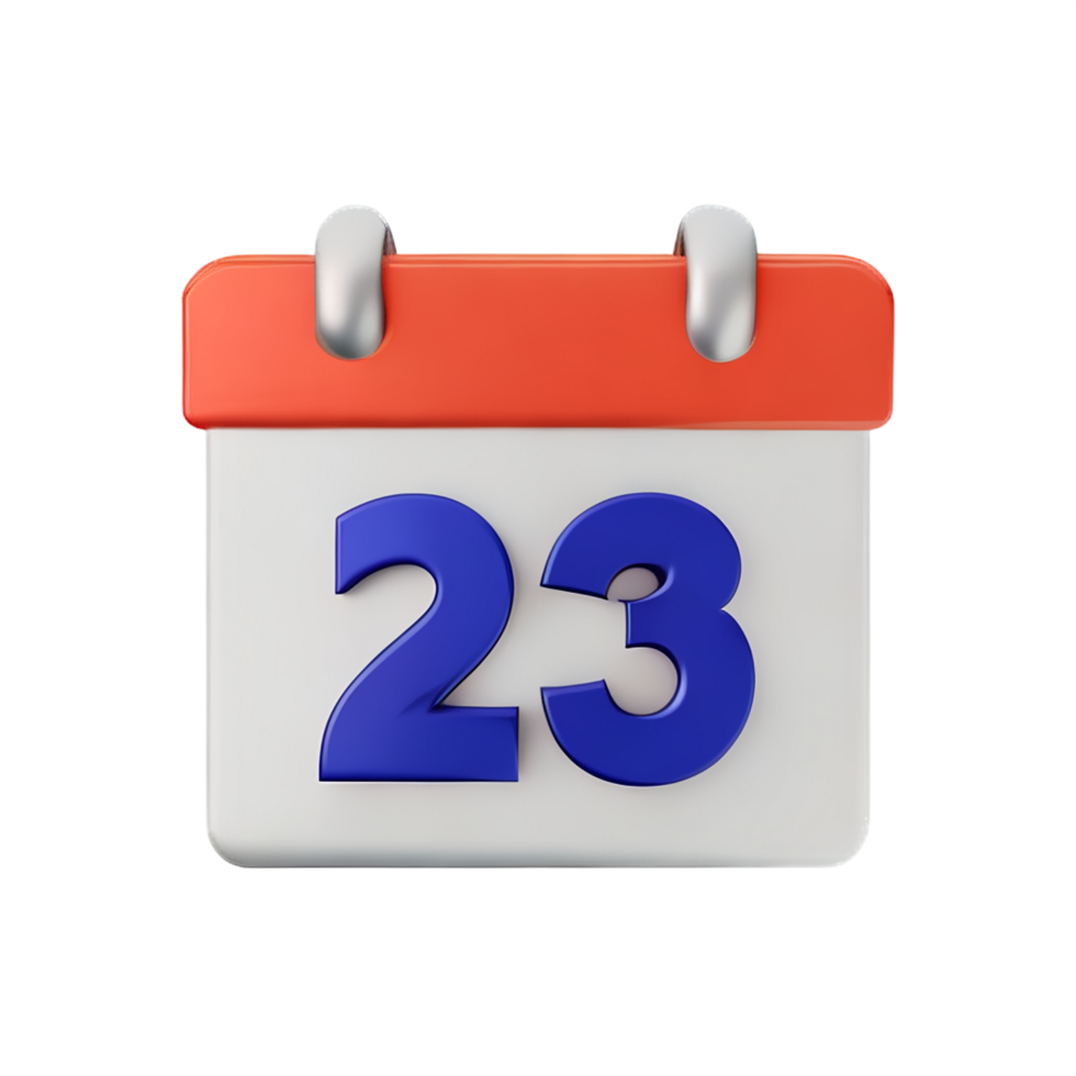 calendar 3d icon illustration png