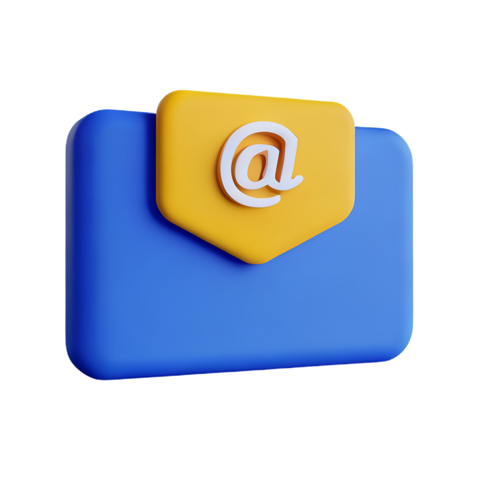 email 3d le rendu icône illustration png